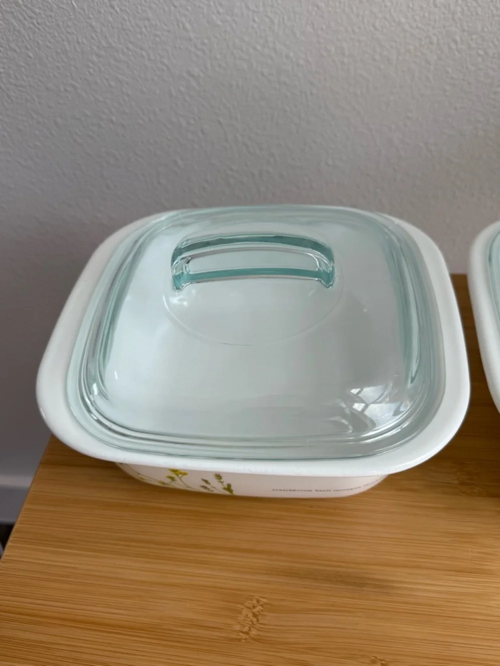 CorningWare Casserole Dish x2 Lavender Design Made in France